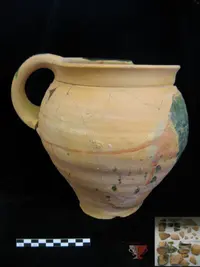 remontage pour étude d'un coquemar du XIV ème siècle